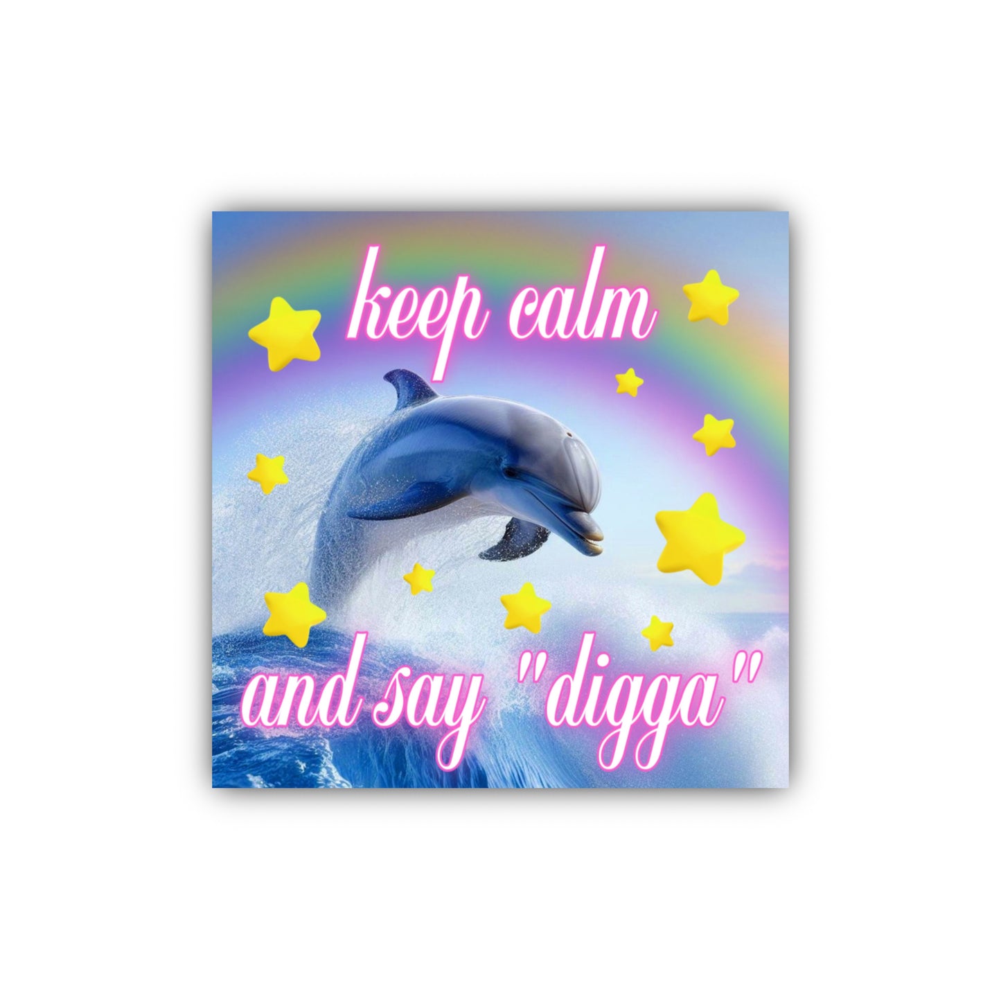 "keep calm and say "digga"" Sticker