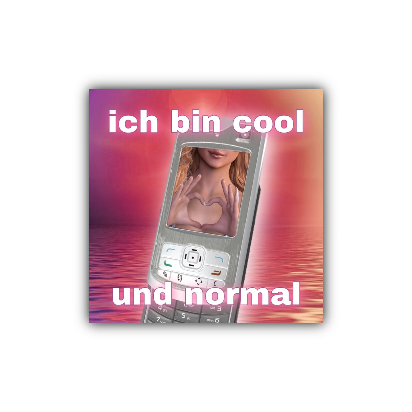 "ich bin cool und normal" Sticker