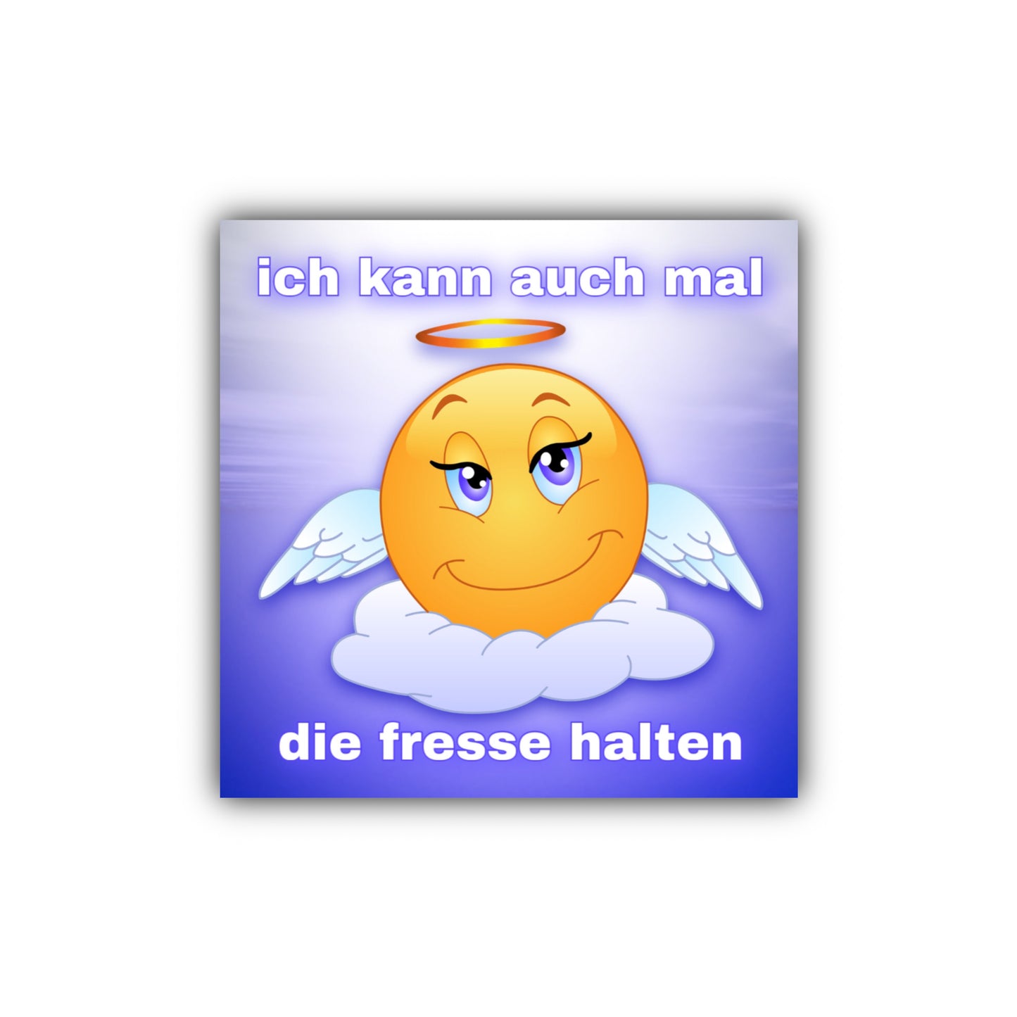 "ich kann auch mal die fresse halten" Sticker