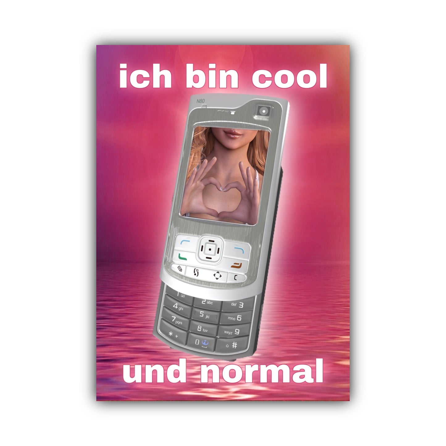 Poster "ich bin cool und normal"